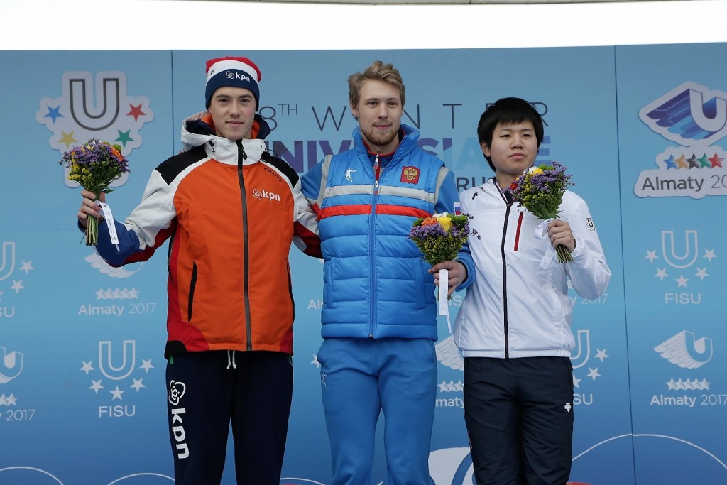 Russia's Kirill Golubev claimed the men's 1,500m crown ©Almaty 2017