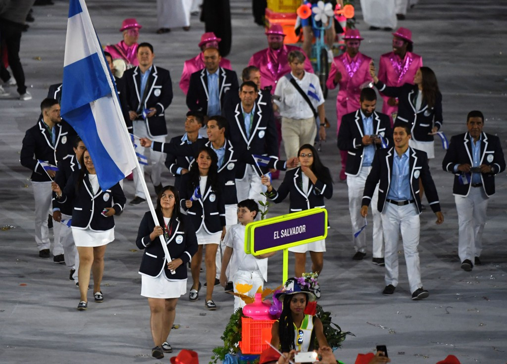Lilian Castro, El Salvador's Rio 2016 flagbearer, attended a ceremony where diplomas were handed out ©Getty Images