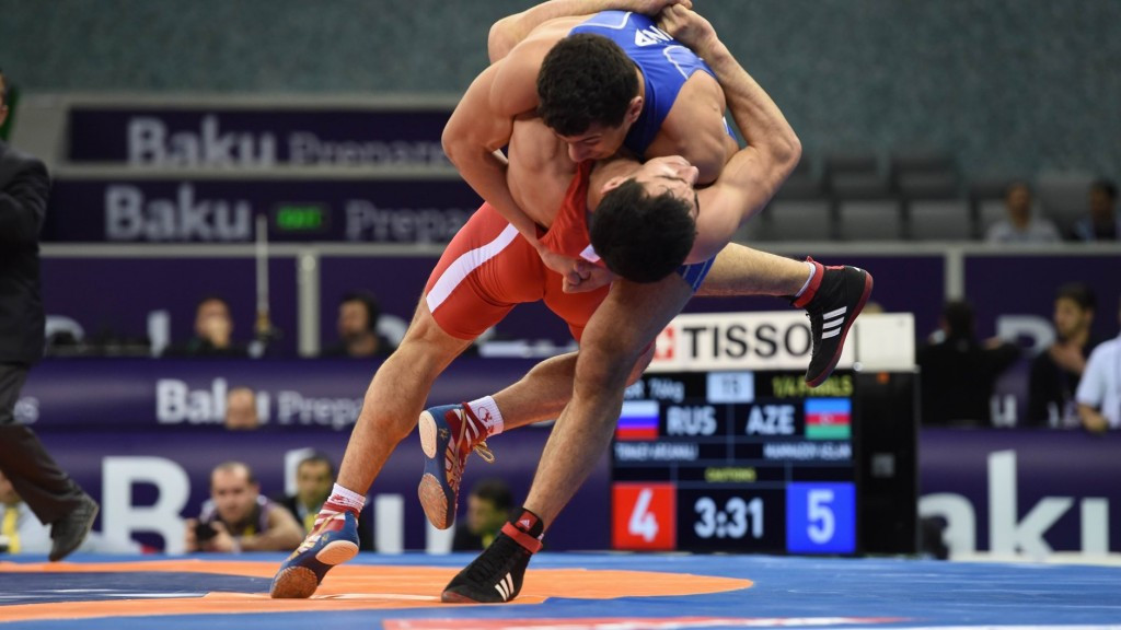 Iran record impressive haul as Baku 2015 wrestling test event gets underway