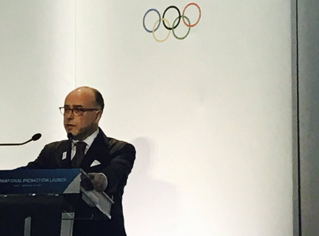 French Prime Minister Bernard Cazeneuve was among the speakers here today ©Paris 2024/Twitter