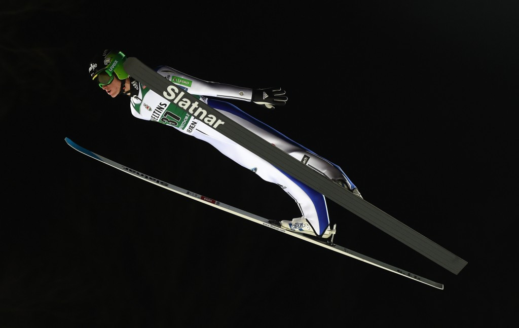 Peter Prevc topped the qualification round of the latest FIS Ski Jumping World Cup stage in Oberstdorf ©Getty Images