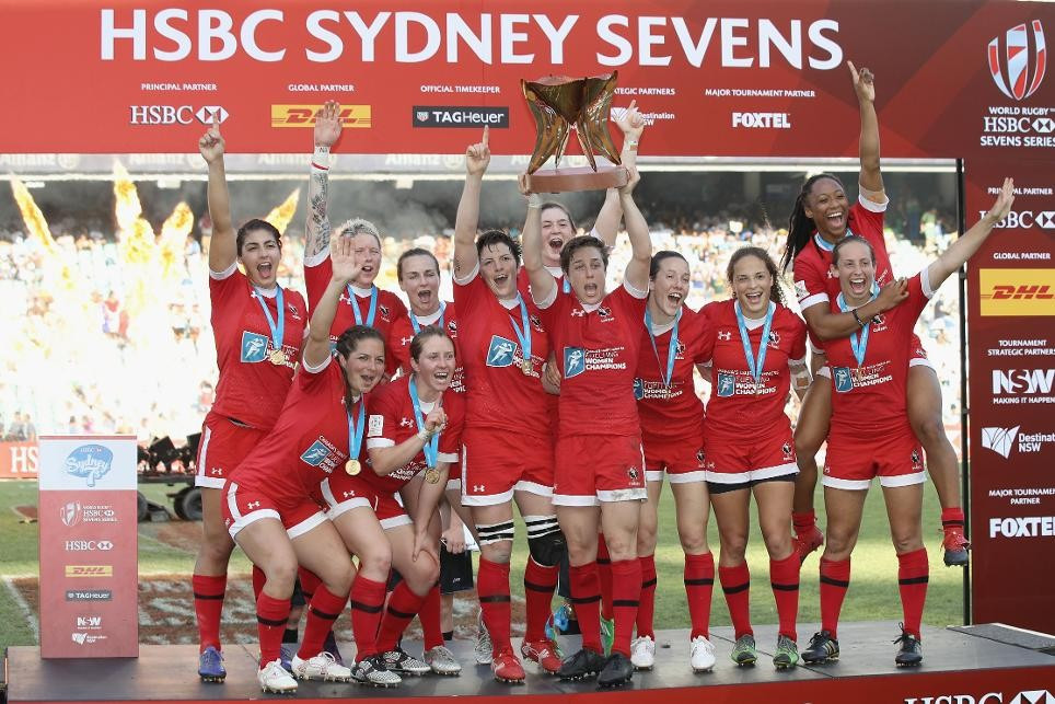 Canada won the women's World Rugby HSBC Rugby Sevens title in Sydney today ©HSBC Rugby Sevens