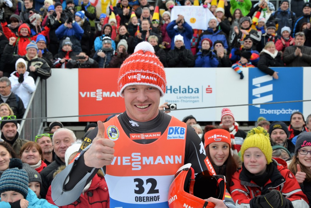 Loch secures seventh straight luge victory in Oberhof 