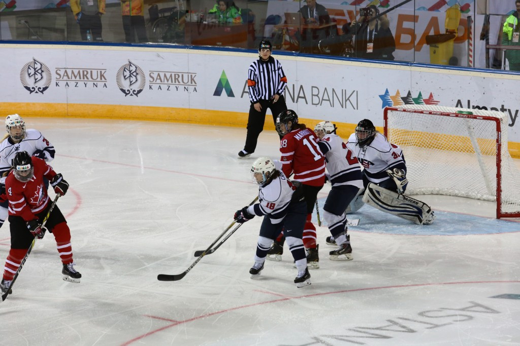 Canada booked their place in the women's ice hockey final after beating rivals the United States 8-1 in the penultimate round today ©Almaty 2017