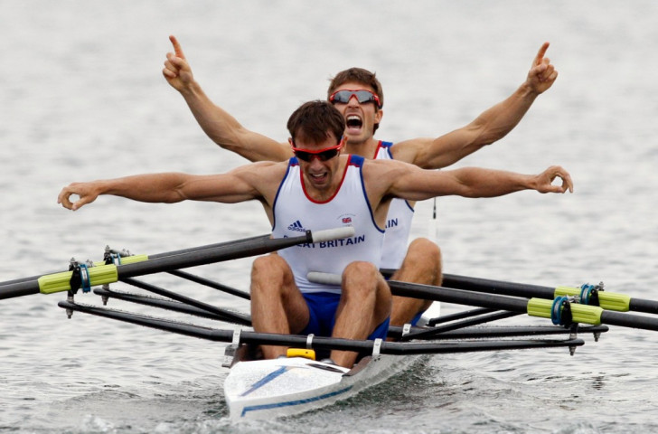 Mark Hunter, front, with Zac Purchase after winning gold for Britain in the lightweight double sculls at the Beijing 2008 Games, believes the IOC is 