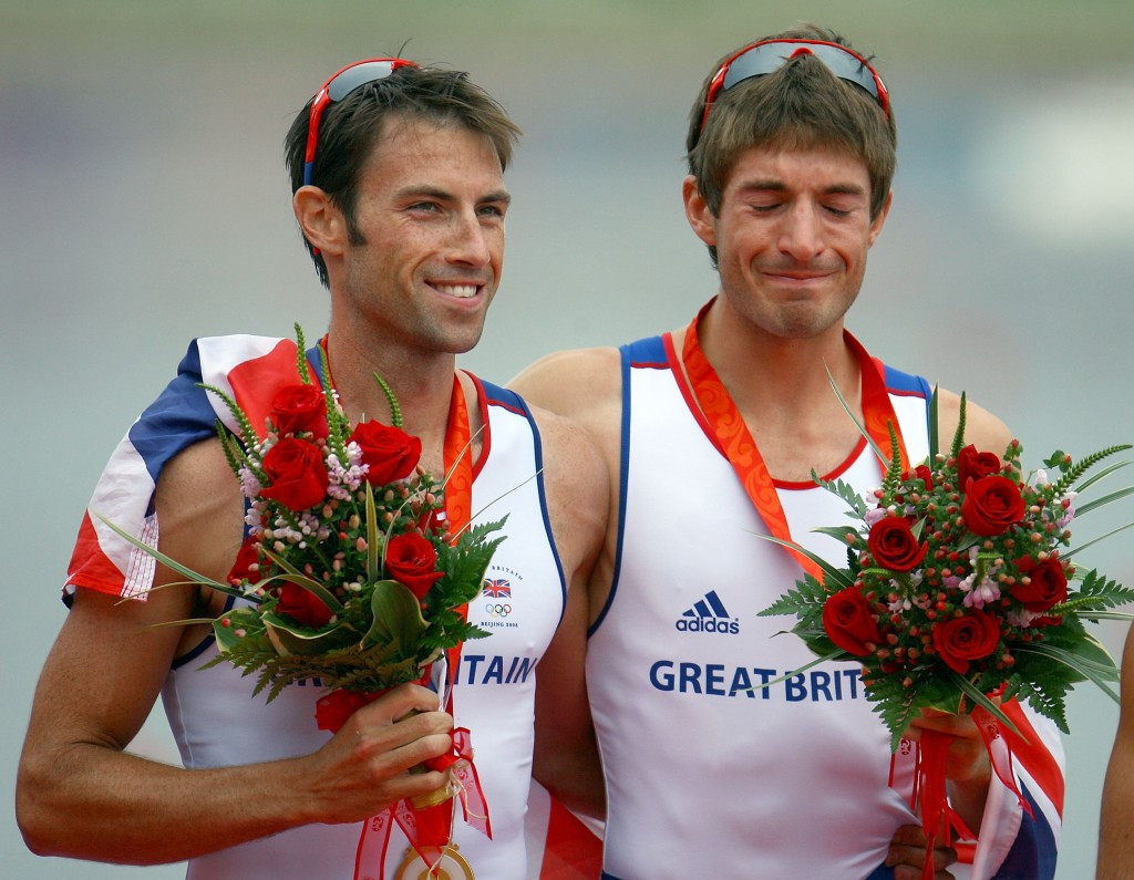 Mark Hunter, pictured left with Zac Purchase after winning gold at Beijing 2008, says rowng is being "strangled" by the IOC ©Getty Images