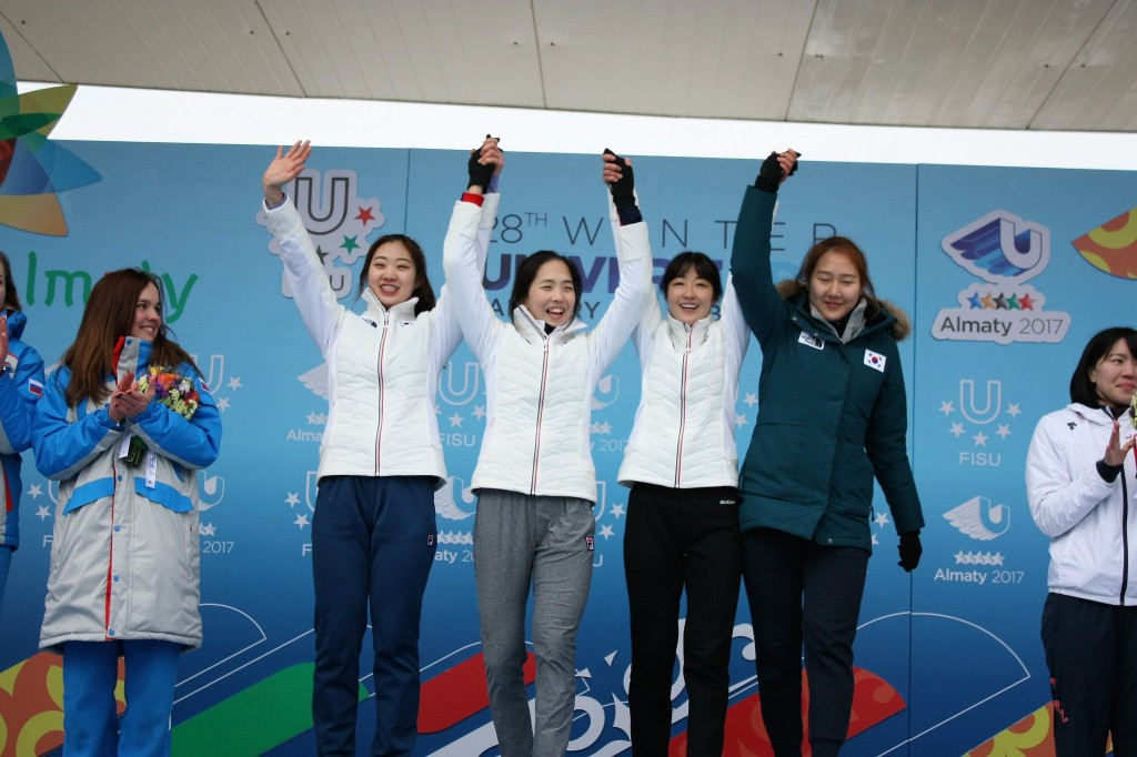South Korea claim team pursuit speed skating double at Almaty 2017