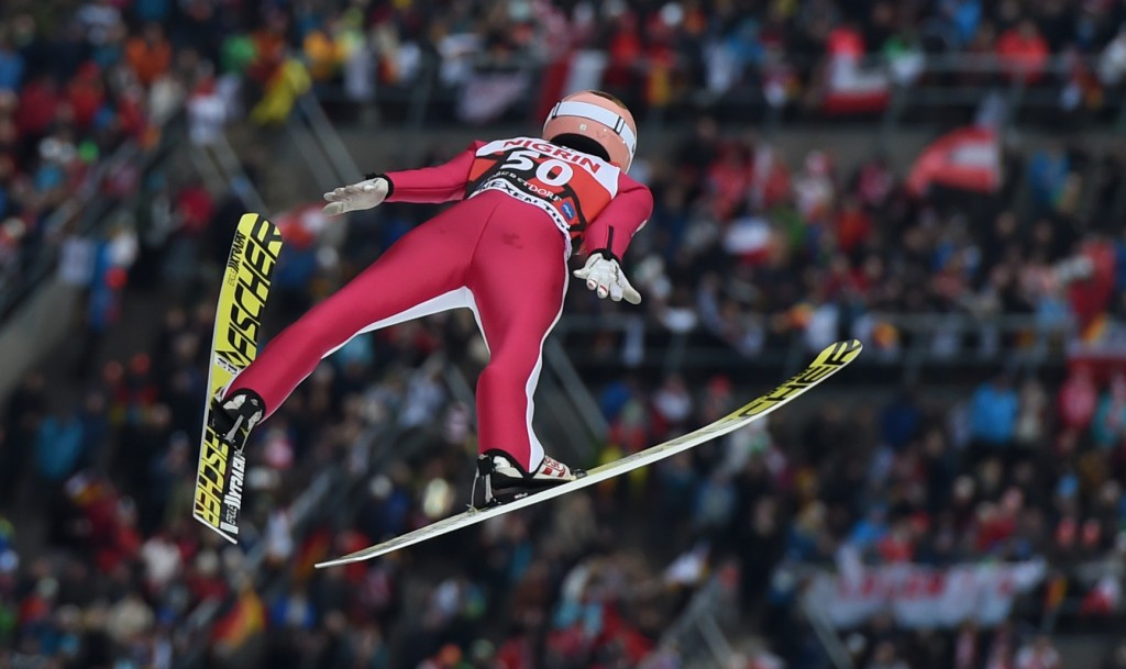 Stefan Kraft recorded a second ski flying victory ©Getty Images