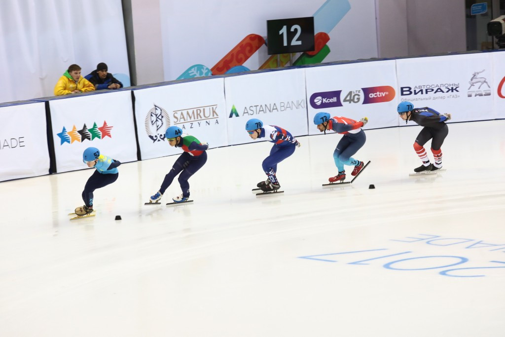 Short track speed skating competition is being held at the Baluan Sholak Arena ©Almaty 2017