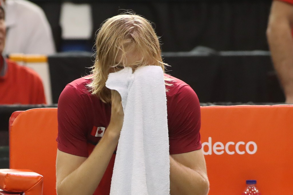 Denis Shapovalov was tearful following the incident which ended with him being defaulted from the match ©Getty Images 