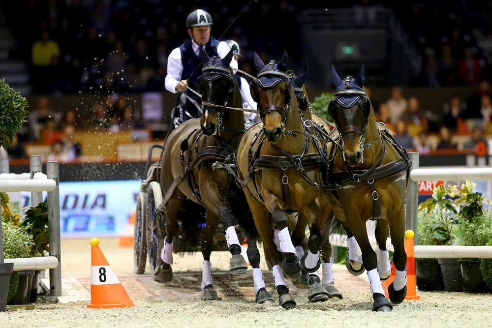 Boyd Exell topped the standings after victory in Bordeaux ©FEI