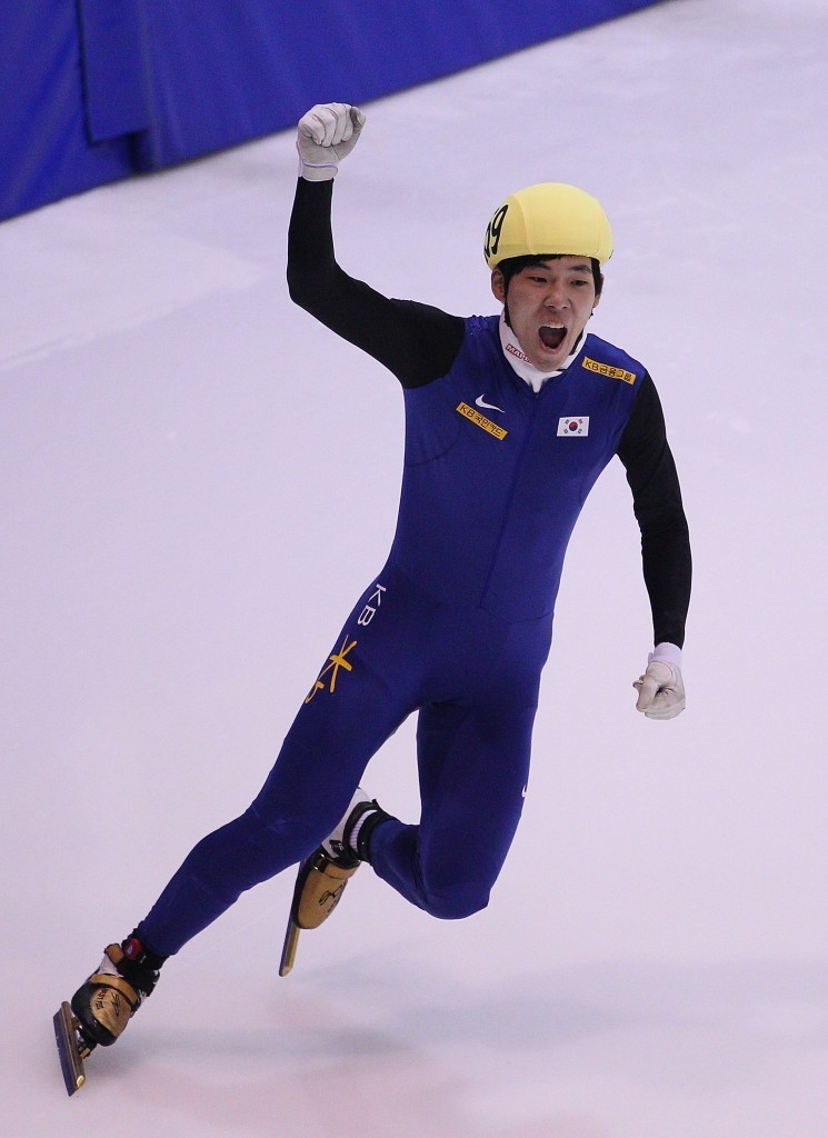 South Korea’s Kim Do Kyoum set a Winter Universiade short track speed skating record on his way to winning the men’s 500m gold ©Almaty 2017