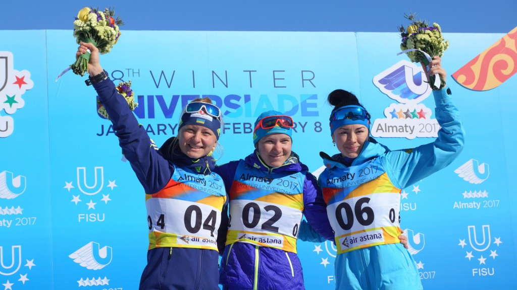 Kazakhstan’s Galina Vishnevskaya claimed her second biathlon gold medal of the 2017 Winter Universiade after winning the women’s 12.5km mass start event ©Almaty 2017