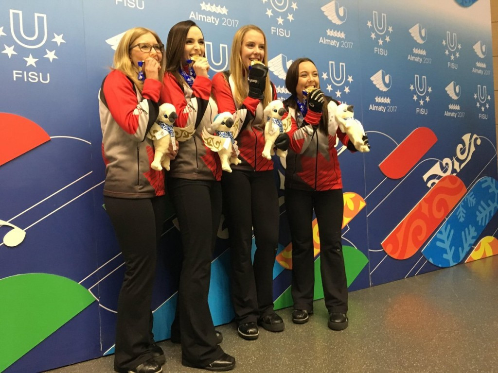 Canada won the women's curling gold medal match today after avenging their defeat to Russia in the 2015 Winter Universiade final ©World Curling/Twitter