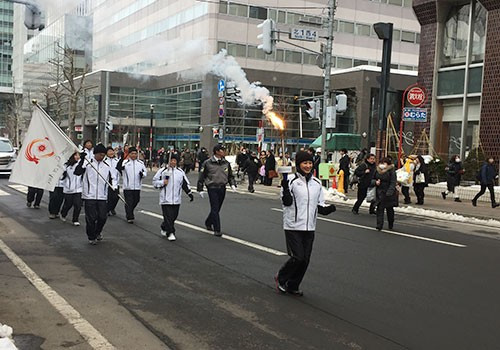 Torch Relay takes place before Sapporo 2017