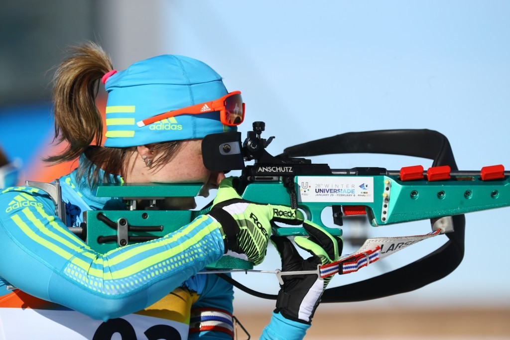 Victory saw Vishnevskaya add to her success in the women’s 7.5km sprint last week ©Almaty 2017