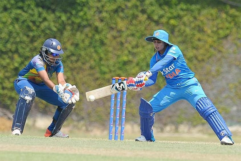 Mithali Raj batting for India during their match against neighbours Sri Lanka ©ICC