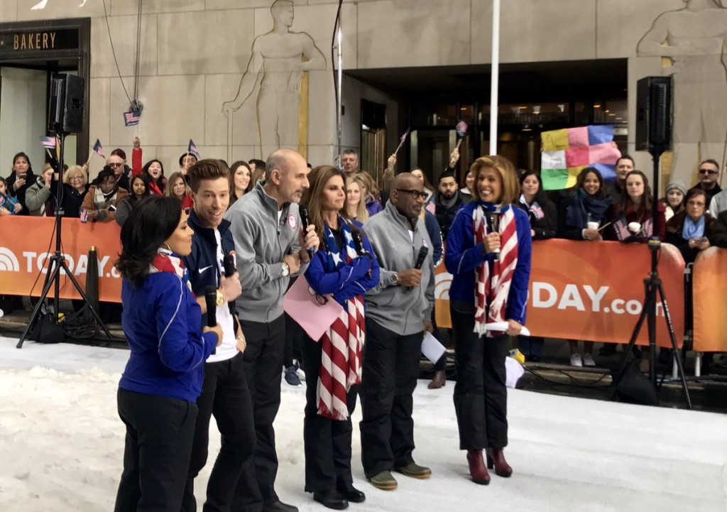 USOC have held events throughout the week, including promotion on television ©Twitter/USOC