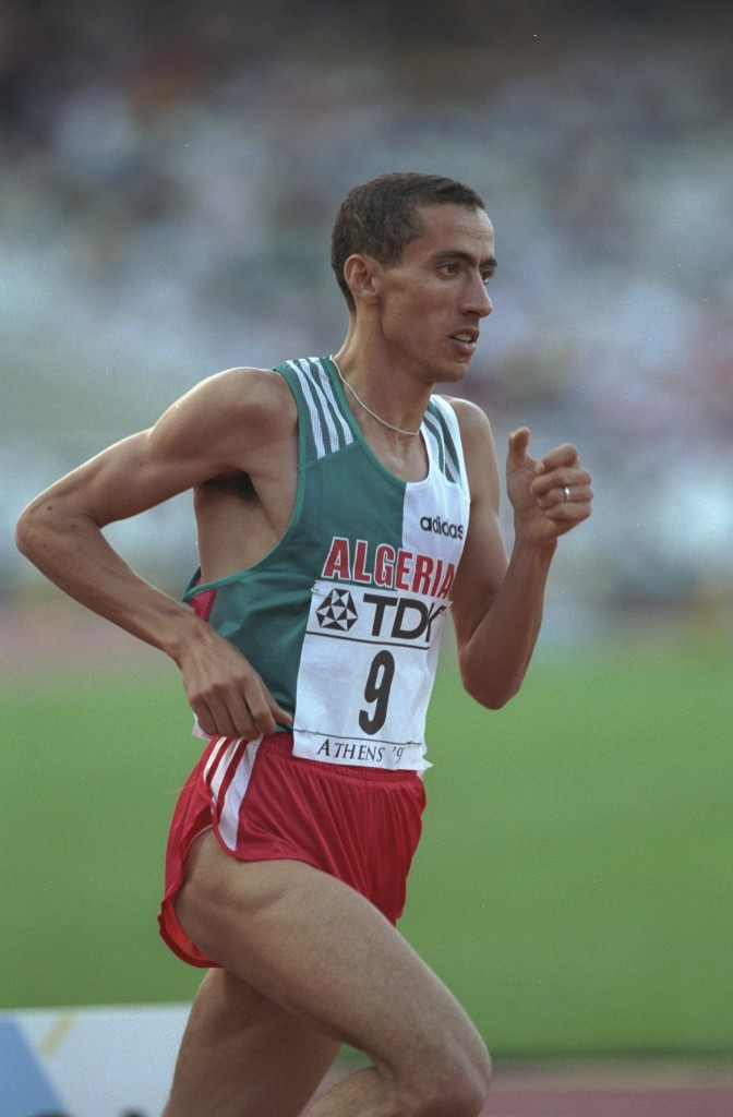 Noureddine Morceli was one of two Algerian Olympic champions present ©Getty Images
