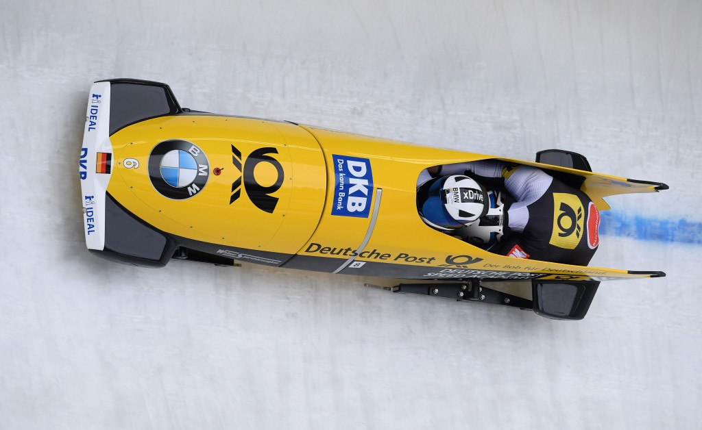Francesco Friedrich is well poised to win the two-man bobsleigh title at the World Championships ©Getty Images
