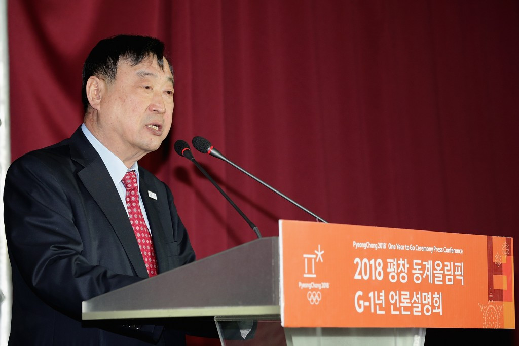Pyeongchang 2018 President Lee Hee-beom confirmed the appointment of Hanjin Logistics ©Getty Images