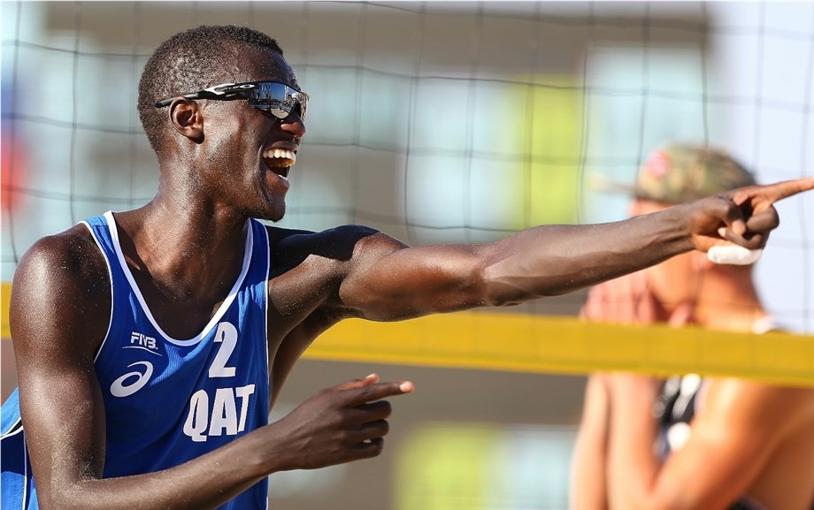 The 2017 FIVB Beach Volleyball World Tour is set to continue this week in Kish Island as Qatar’s Cherif Younousse looks to defend the title he won last year with Jefferson Santos Pereira ©FIVB
