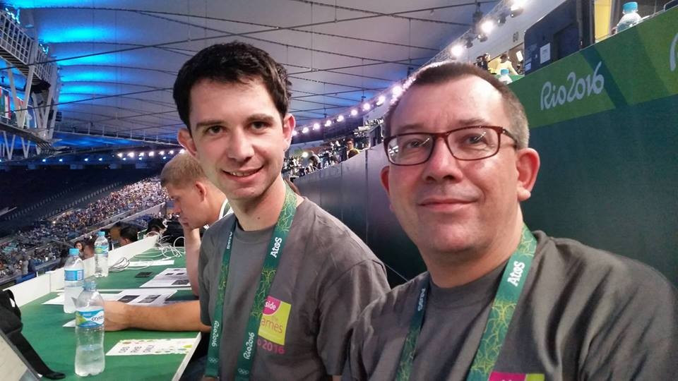 Nick Butler and Duncan Mackay at the Opening Ceremony of the Rio 2016 Olympic Games