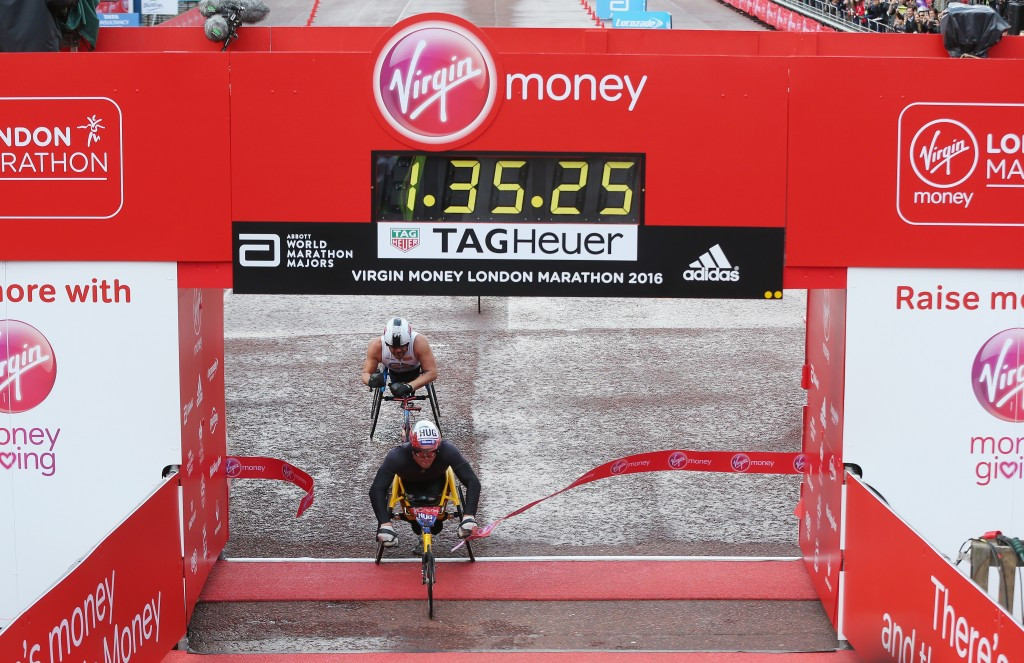 Marcel Hug will be seeking his third London Marathon victory ©Getty Images