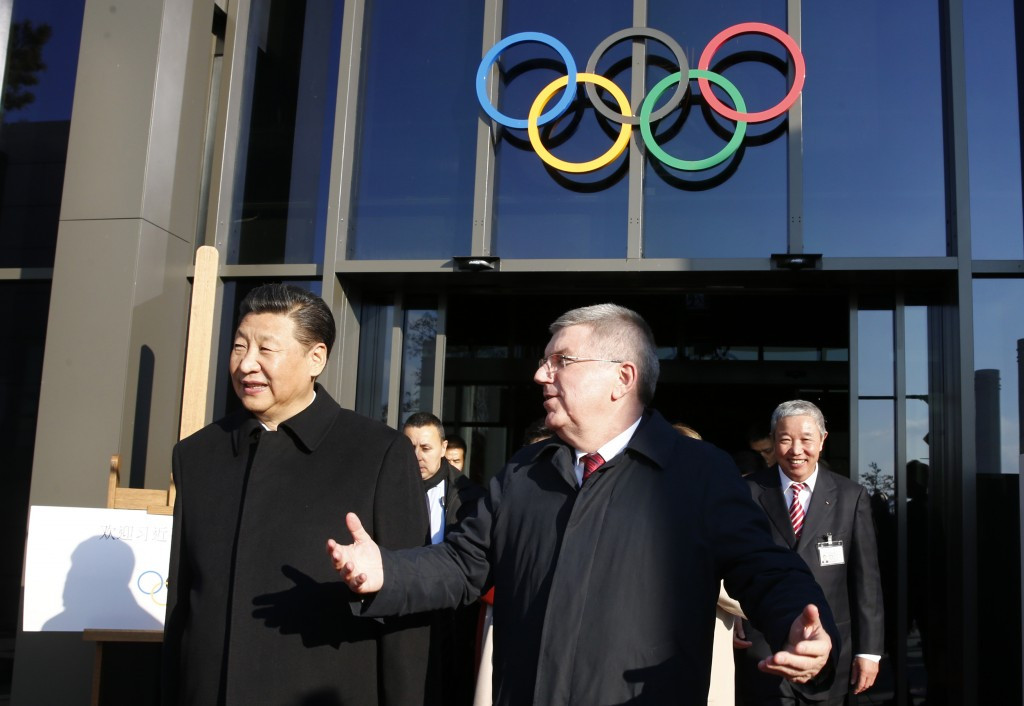 IOC President Thomas Bach, right, is due to open the forum at the Olympic Museum ©Getty Images