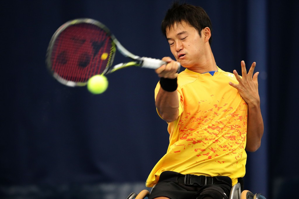 Japan’s Takuya Miki, pictured, and home favourite Maikel Scheffers booked their place in the semi-finals of the doubles competition at the ABN AMRO World Wheelchair Tennis Tournament in Dutch city Rotterdam today ©Getty Images