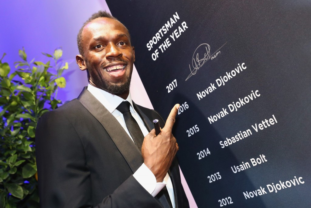 Usain Bolt received the Sportsman of the Year award for the fourth time ©Getty Images
