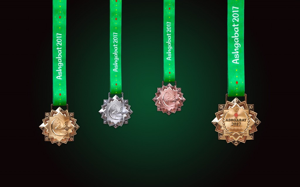 The medals that will be used during the fifth Asian Indoor and Martial Arts Games in September have been revealed ©Ashgabat 2017