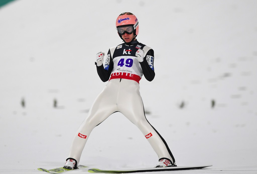 Austria's Stefan Kraft triumphed in the men's event ©Getty Images