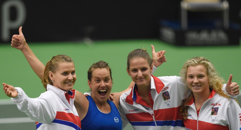 Defending champions Czech Republic made it through to the Fed Cup semi-finals ©Getty Images