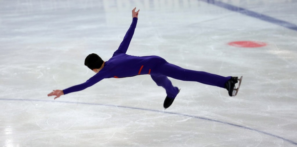 The boys' figure skating competition also concluded today ©EYOF