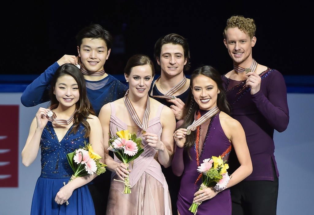 Tessa Virtue and Scott Moir claimed the ice dance title for a fourth time ©Getty Images