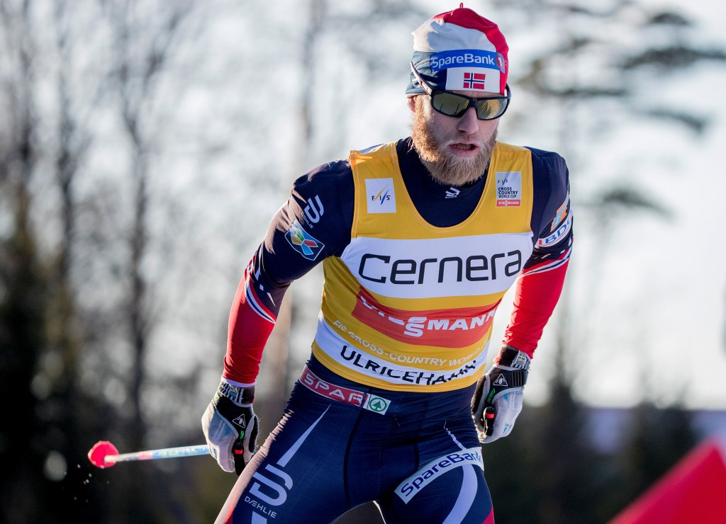 Norway's Martin Johnsrud Sundby currently leads the overall men's FIS Cross-Country World Cup standings ©Getty Images