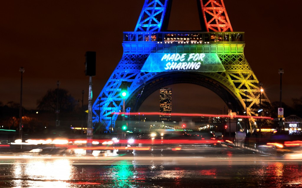 Paris 2024's use of an English slogan to promote their Olympic and Paralympic Games bid has been fiercely criticised ©Getty Images