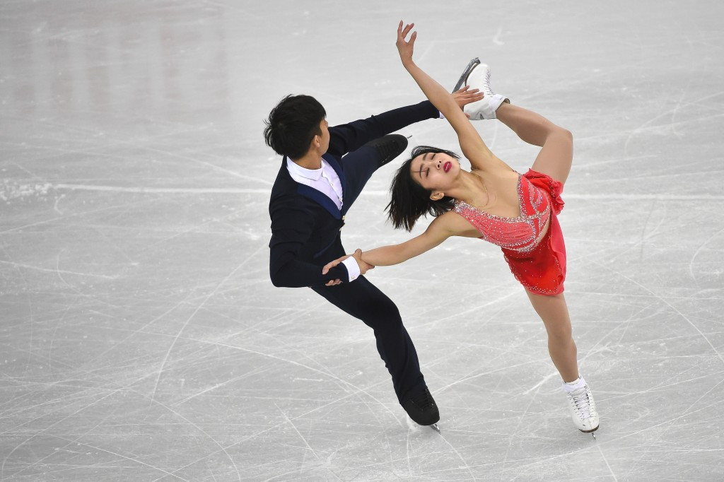 Wenjing Sui and Cong Han triumphed in the pairs competition ©Getty Images
