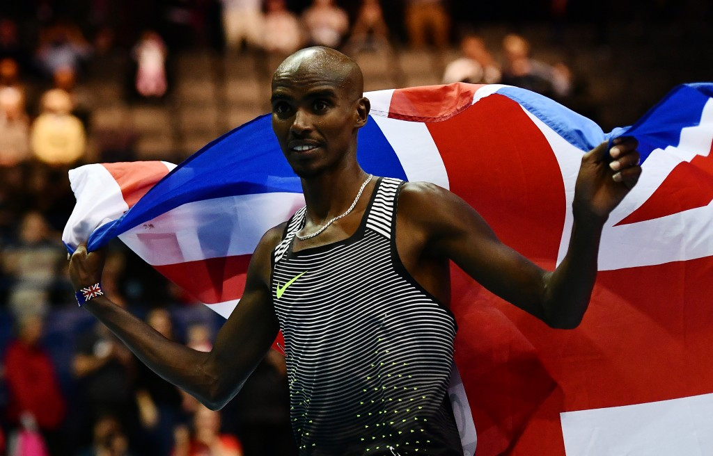 Four-time Olympic gold medallist Sir Mo Farah set a European record on his way to claiming 5,000m victory at the season-ending IAAF World Indoor Tour meeting in Birmingham today ©Getty Images