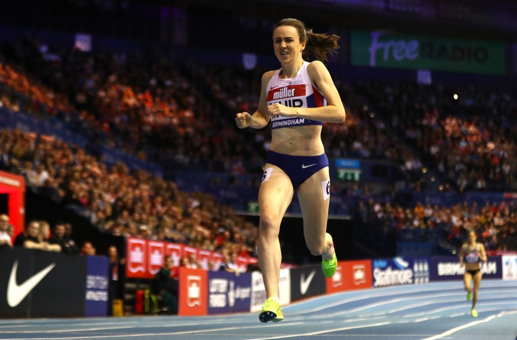 Britain's Laura Muir set a European indoor record in the women's 1,000m ©Getty Images