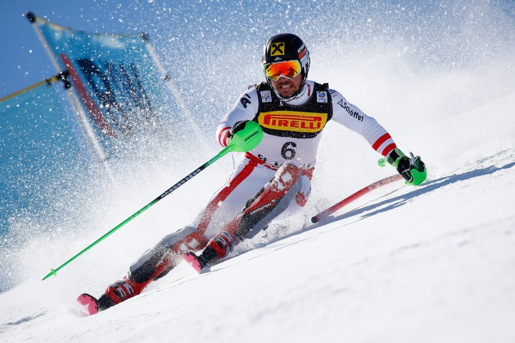 Marcel Hirscher won slalom gold in a time of 1:34.75 ©Getty Images