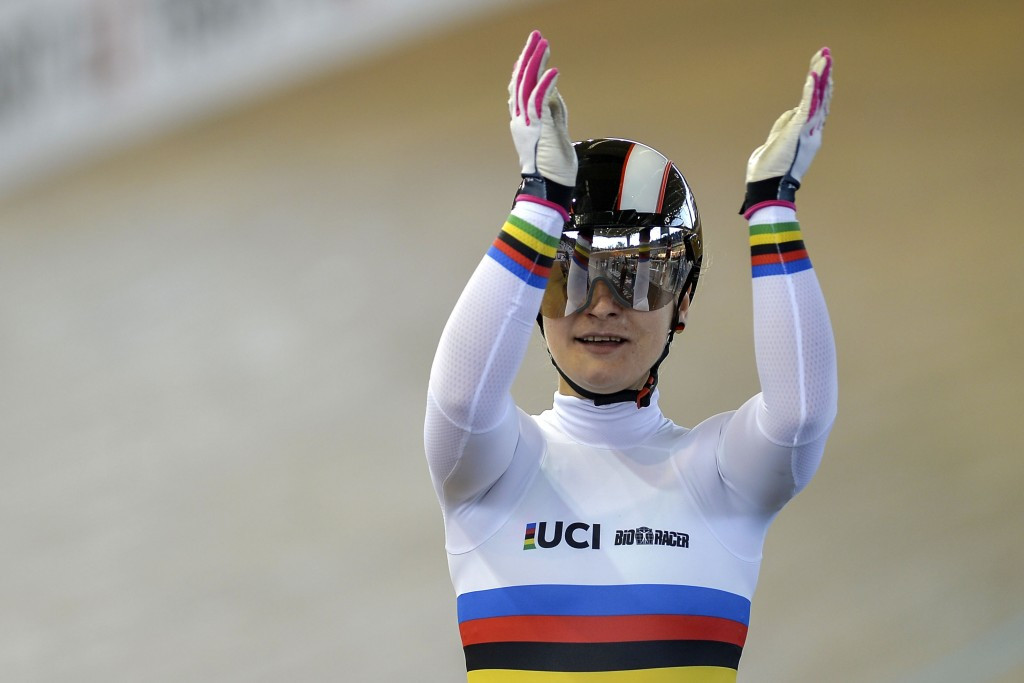 Vogel claims golden hat-trick at UCI Track Cycling World Cup