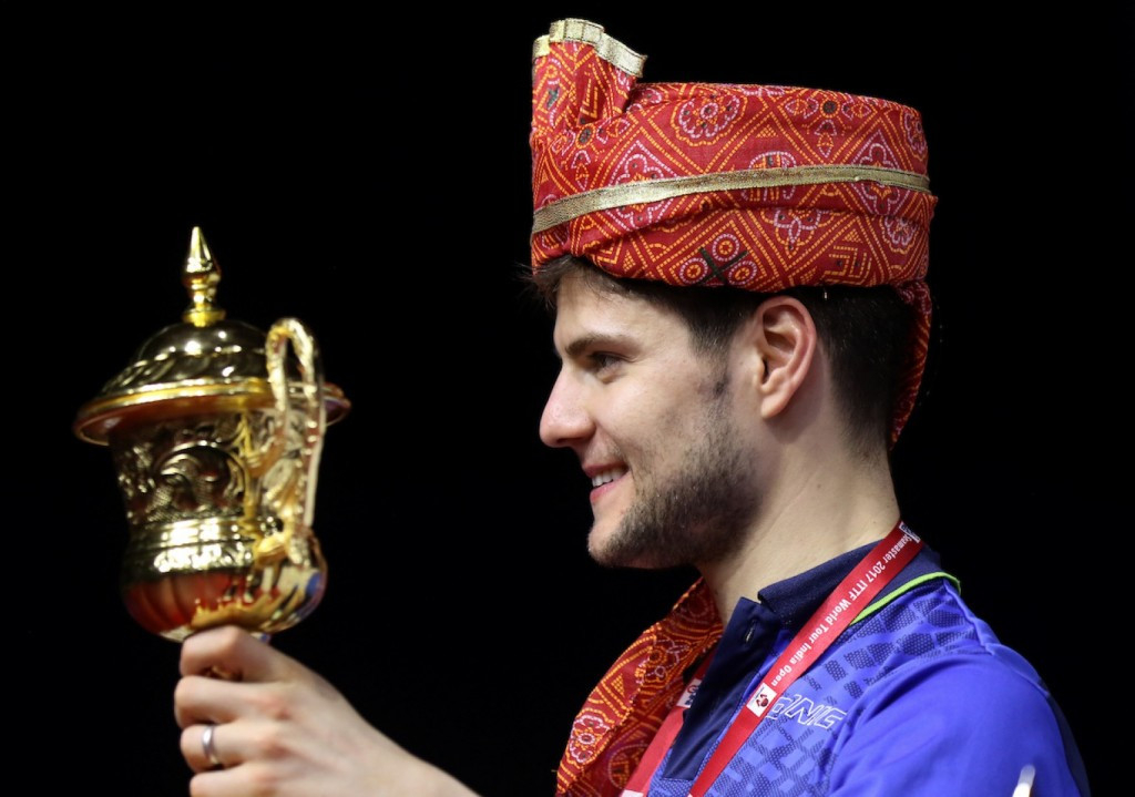 Dimitrij Ovtcharov of Germany claimed the men's singles crown at the ITTF World Tour India Open ©ITTF