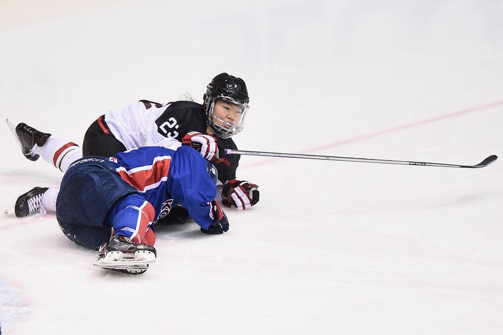 South Korea and Japan collided in the women's ice hockey tournament ©Getty Images