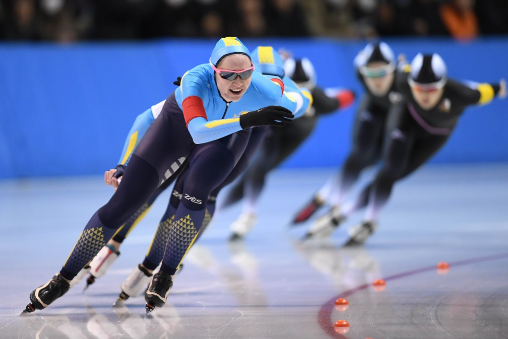 Women's team pursuit competitions were among speed skating finals today ©Getty Images