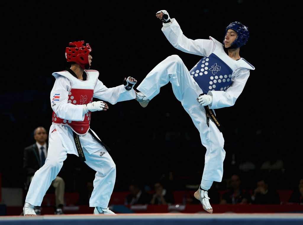 Heiner Oviedo, left, is one of two taekwondo Olympians to have represented Costa Rica ©Getty Images