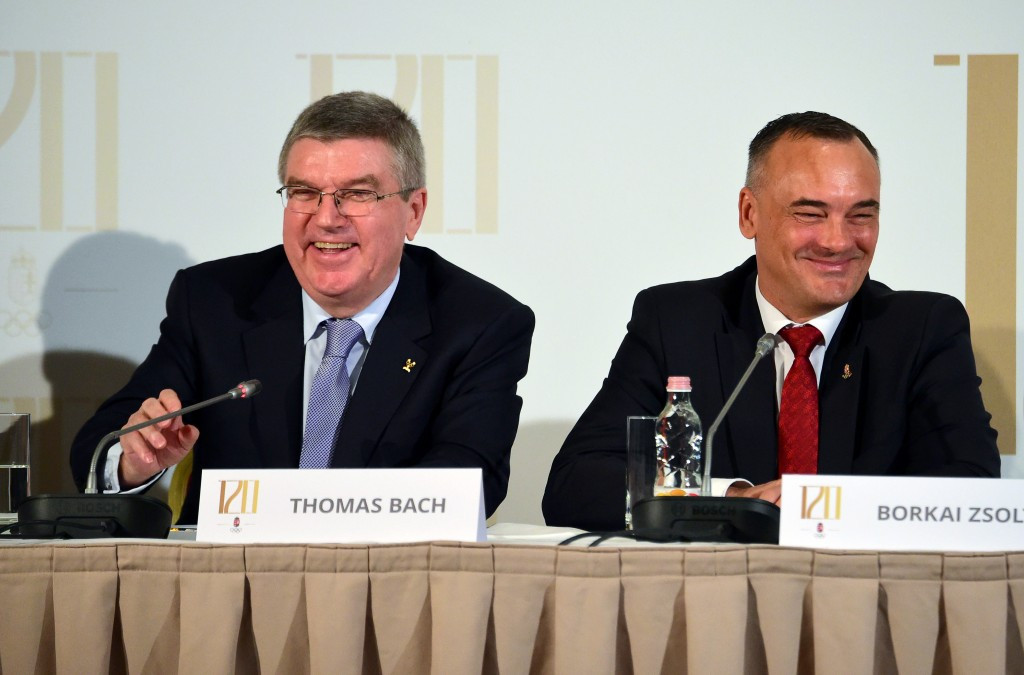 Hungarian Olympic Committee President Zsolt Borkai claims IOC counterpart Thomas Bach believes national success has been sacrificed for political gain in Budapest's bid for the 2024 Olympic and Paralympic Games ©Getty Images