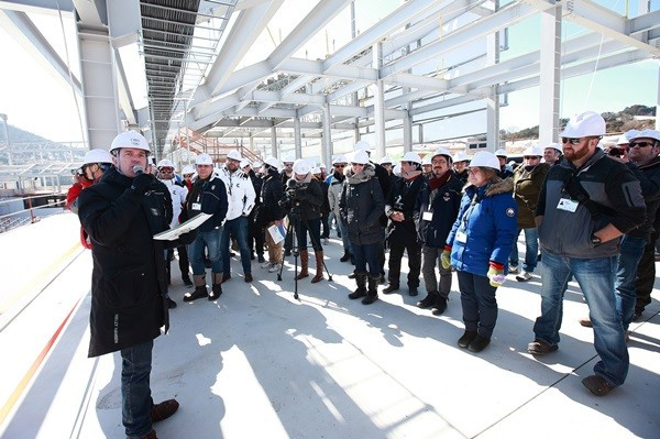 Attendees to the meeting were given a tour of the Pyeongchang 2018 venues ©Pyeongchang 2018