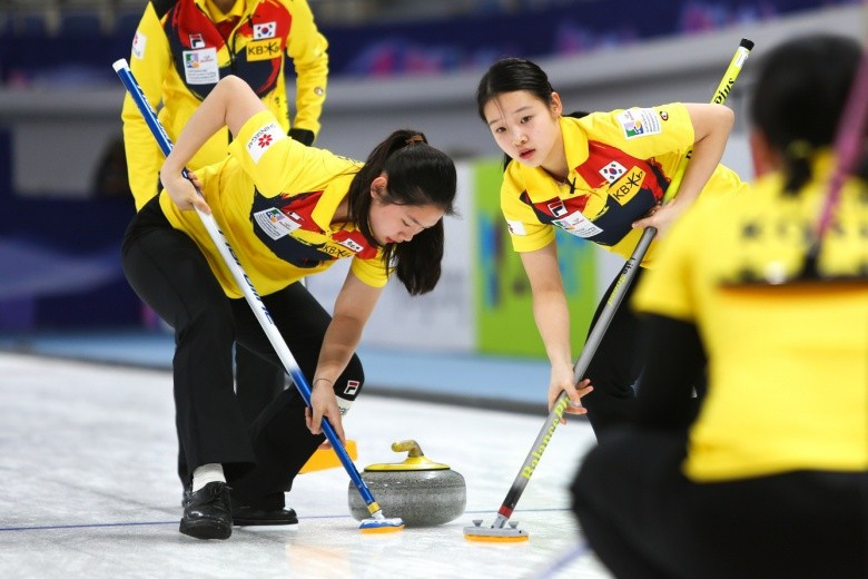South Korea's women's team beat Switzerland 9-5 today ©WCF